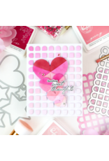PINKFRESH PINKFRESH STUDIO SCALLOPED GRID COVERPLATE DIE