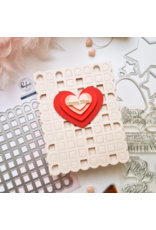 PINKFRESH PINKFRESH STUDIO SCALLOPED GRID COVERPLATE DIE