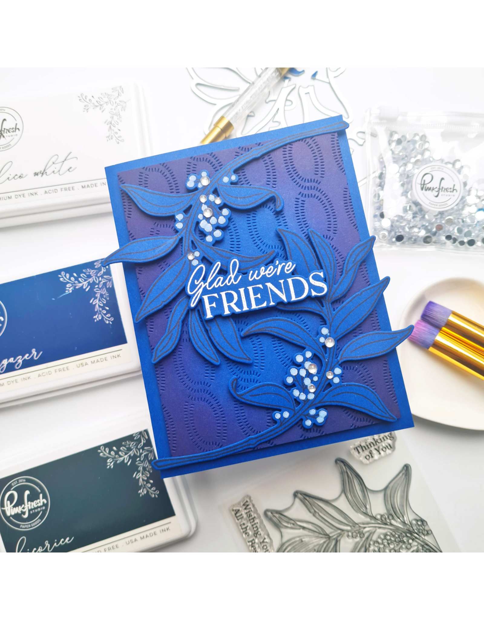 PINKFRESH PINKFRESH STUDIO GRATEFUL GREENERY CLEAR STAMP SET