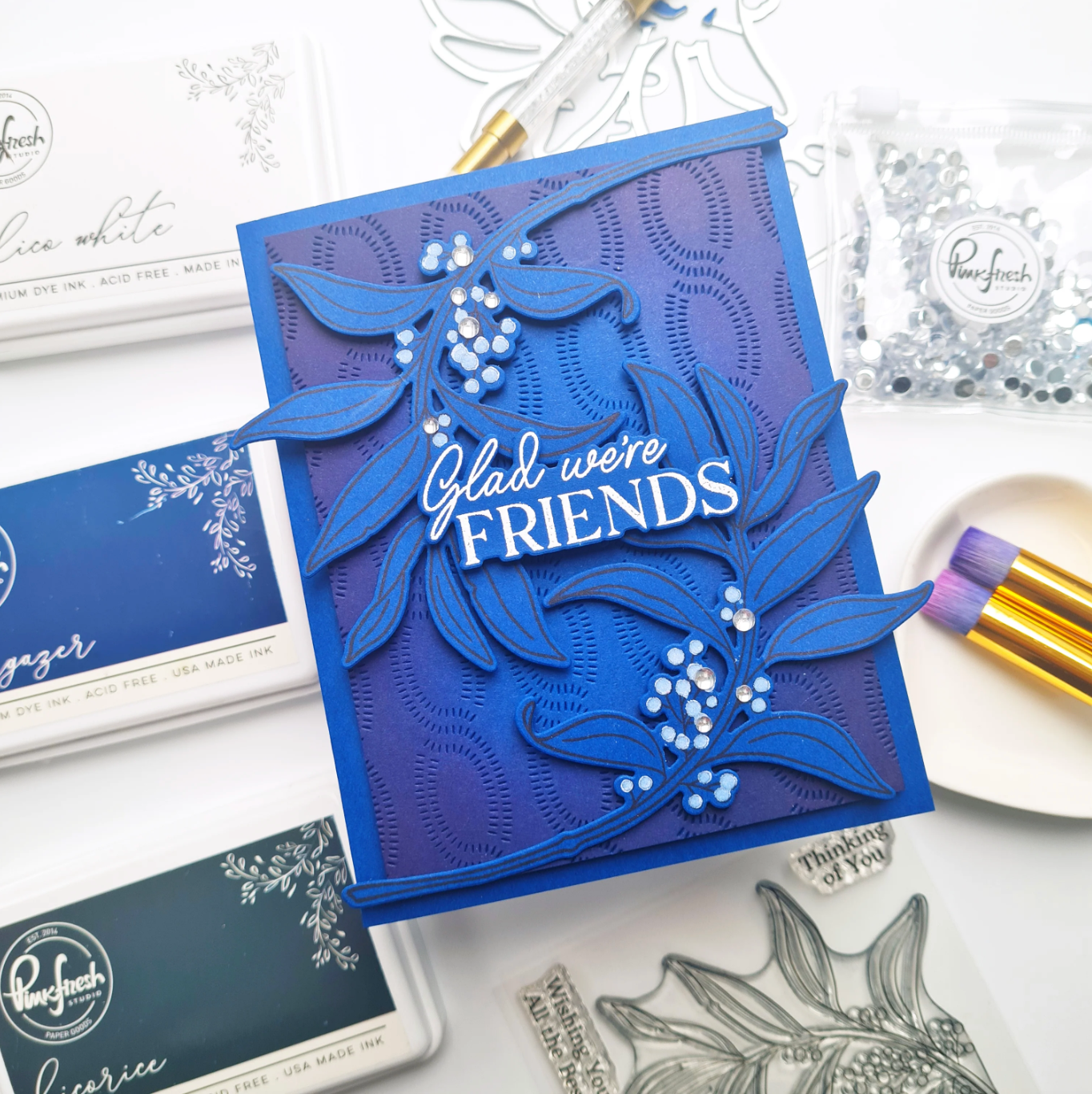PINKFRESH PINKFRESH STUDIO GRATEFUL GREENERY CLEAR STAMP SET