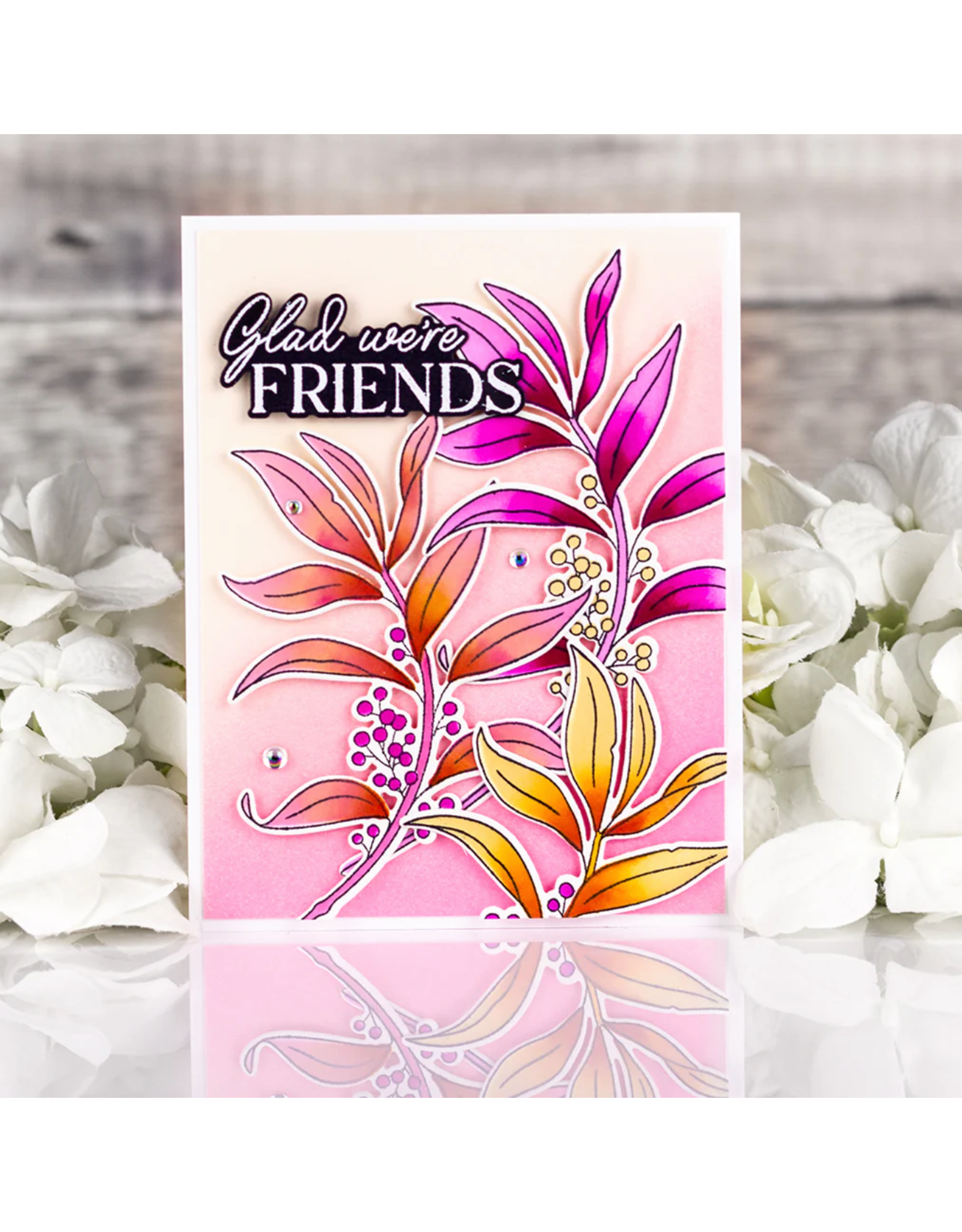 PINKFRESH PINKFRESH STUDIO GRATEFUL GREENERY CLEAR STAMP SET