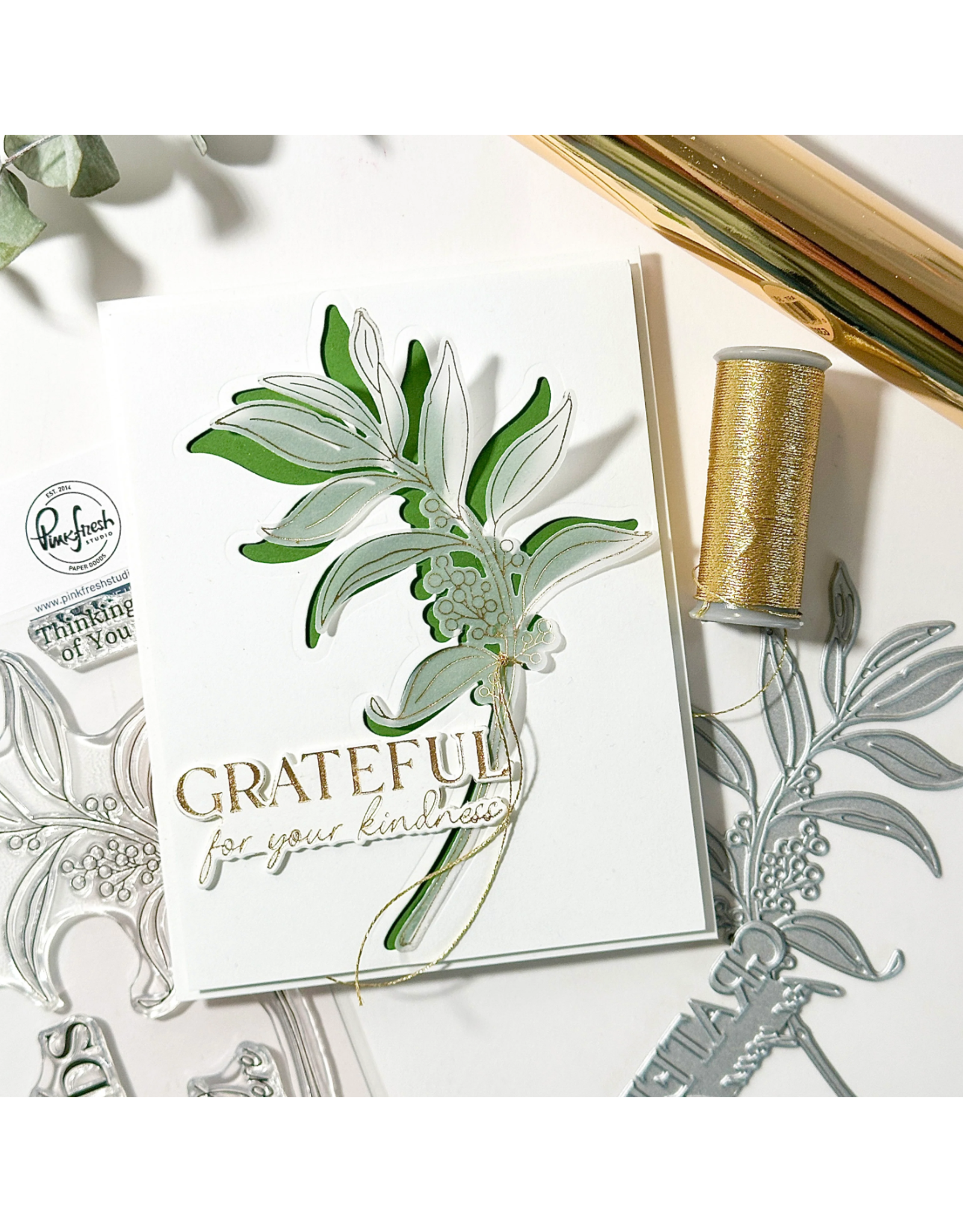 PINKFRESH PINKFRESH STUDIO GRATEFUL GREENERY PRESS PLATE