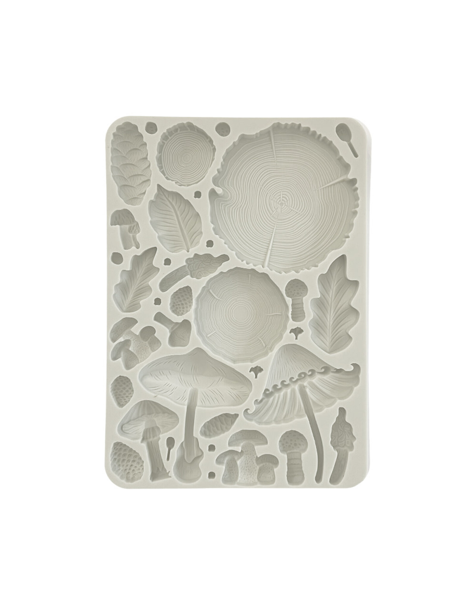 STAMPERIA STAMPERIA GOLDEN HARMONY WOOD AND MUSHROOMS A5 SILICONE MOULD