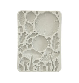 STAMPERIA STAMPERIA GOLDEN HARMONY WOOD AND MUSHROOMS A5 SILICONE MOULD