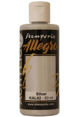 STAMPERIA STAMPERIA ALLEGRO PAINT SILVER METALLIC 60ML