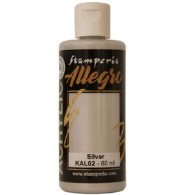 STAMPERIA STAMPERIA ALLEGRO PAINT SILVER METALLIC 60ML