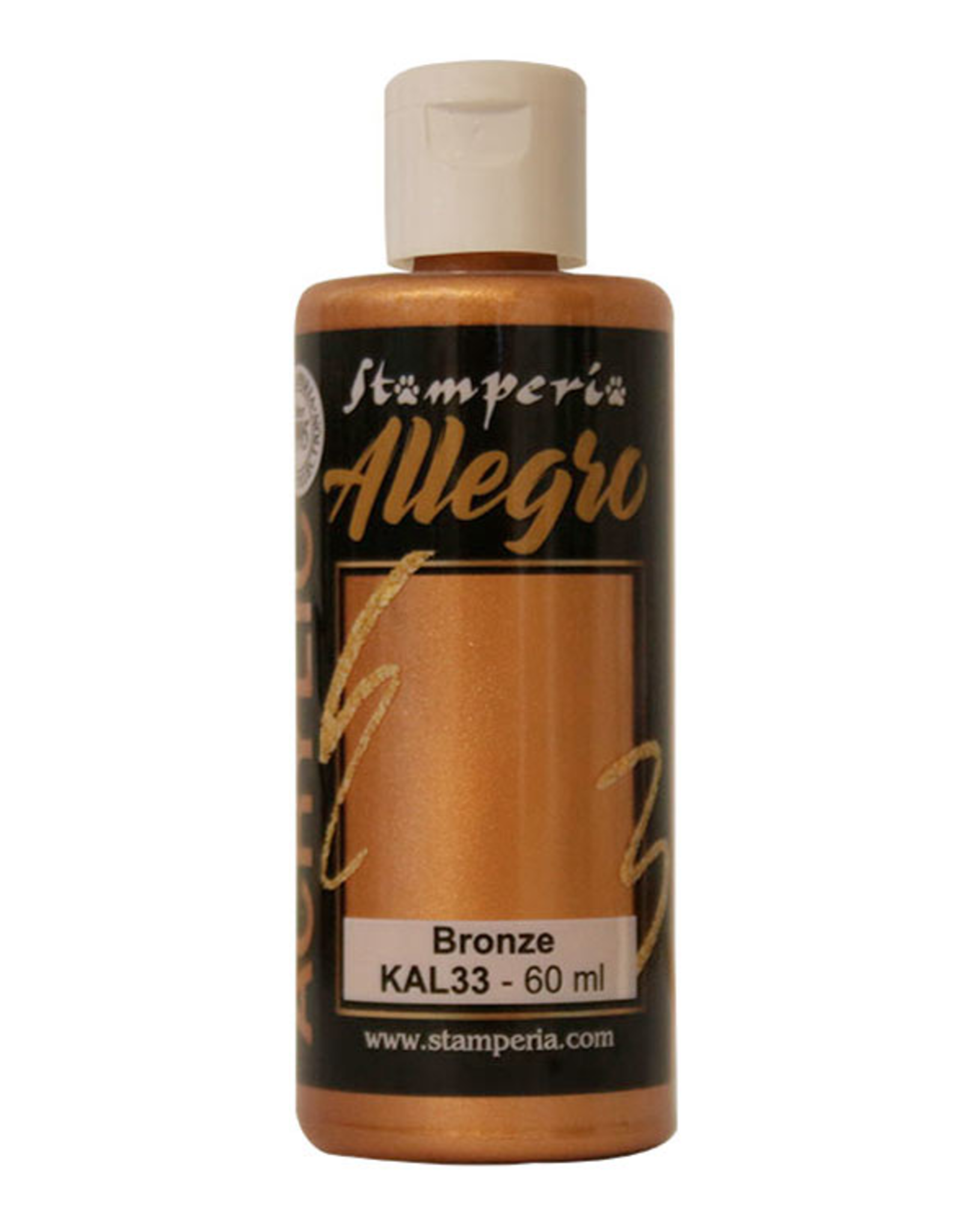 STAMPERIA STAMPERIA ALLEGRO PAINT 60ML BRONZE METALLIC