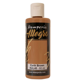STAMPERIA STAMPERIA ALLEGRO PAINT EARTH BROWN 60ML