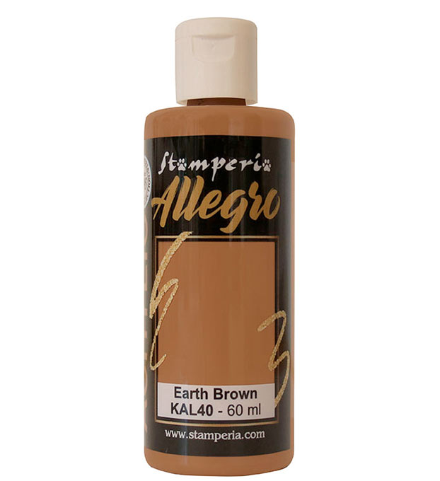 STAMPERIA STAMPERIA ALLEGRO PAINT EARTH BROWN 60ML