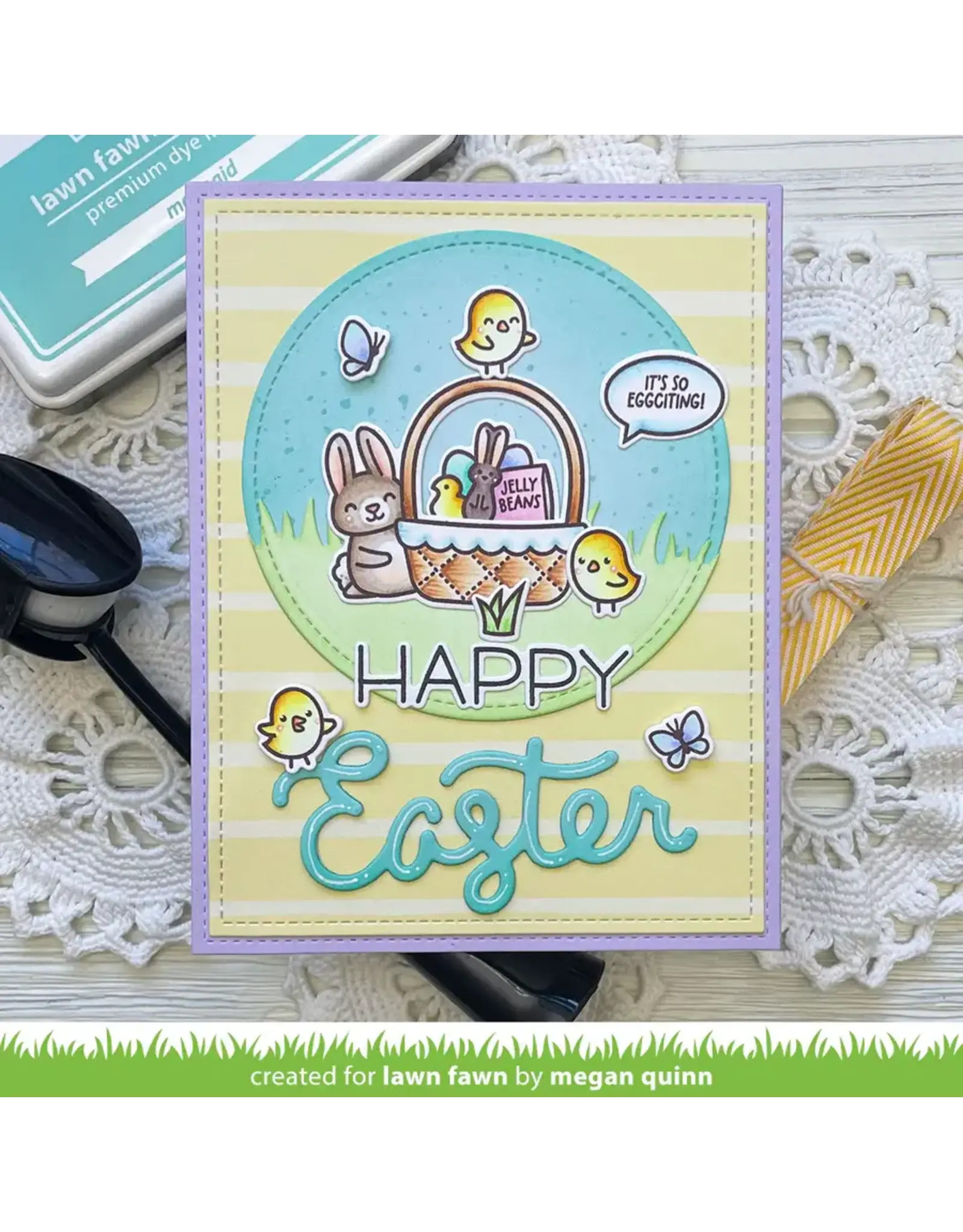 LAWN FAWN LAWN FAWN SPRING BASKET CLEAR STAMP SET