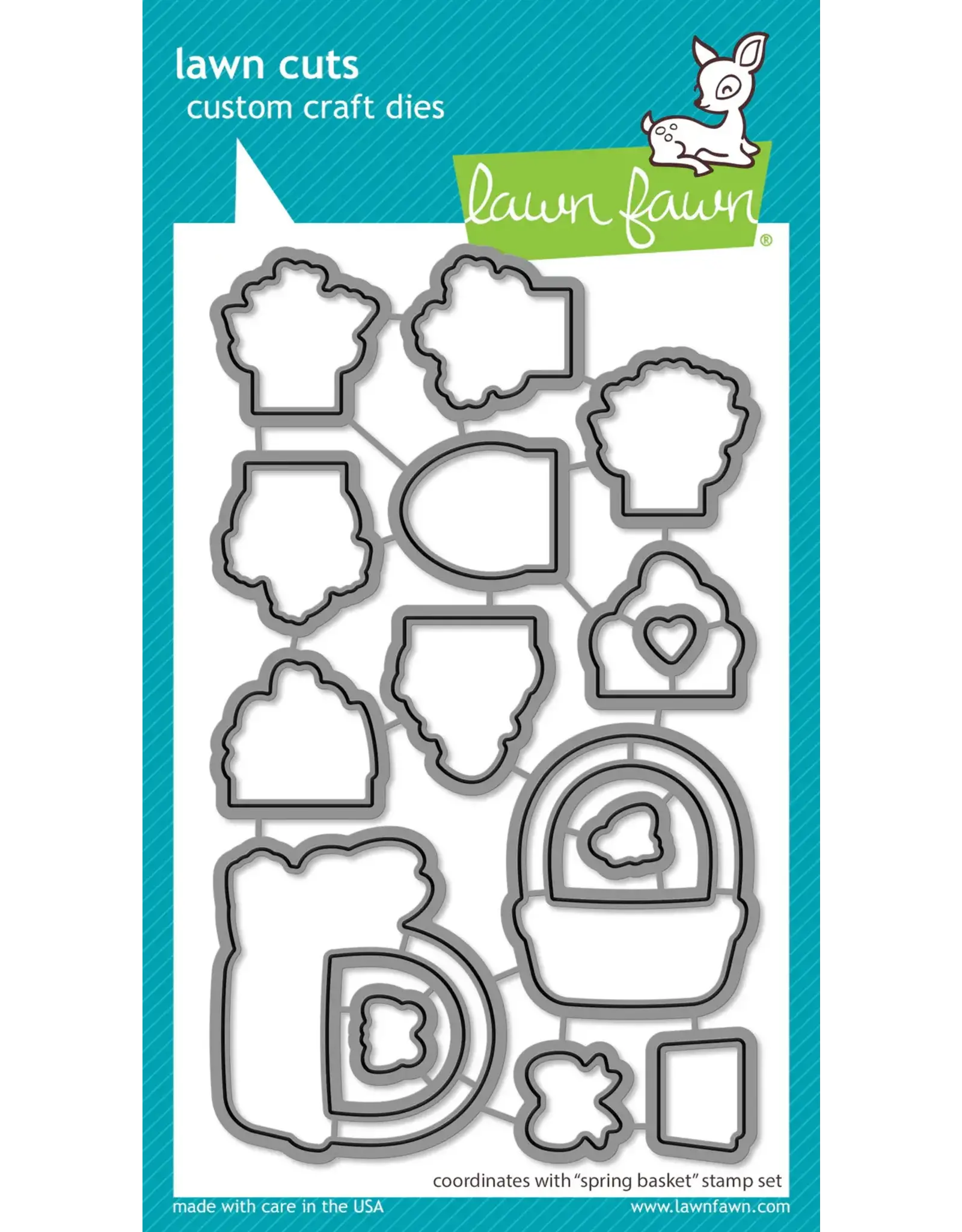 LAWN FAWN LAWN FAWN SPRING BASKET DIE SET