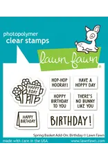 LAWN FAWN LAWN FAWN SPRING BASKET BIRTHDAY ADD-ON CLEAR STAMP SET