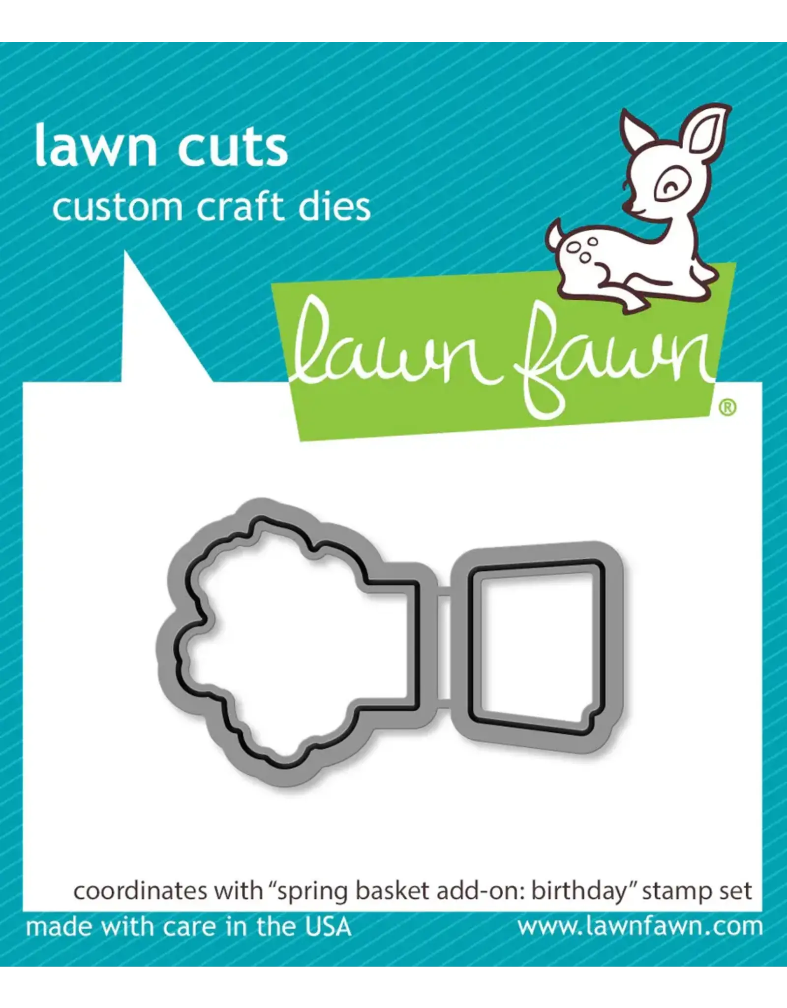LAWN FAWN LAWN FAWN SPRING BASKET BIRTHDAY ADD-ON DIE SET
