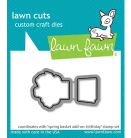 LAWN FAWN LAWN FAWN SPRING BASKET BIRTHDAY ADD-ON DIE SET