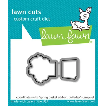 LAWN FAWN LAWN FAWN SPRING BASKET BIRTHDAY ADD-ON DIE SET