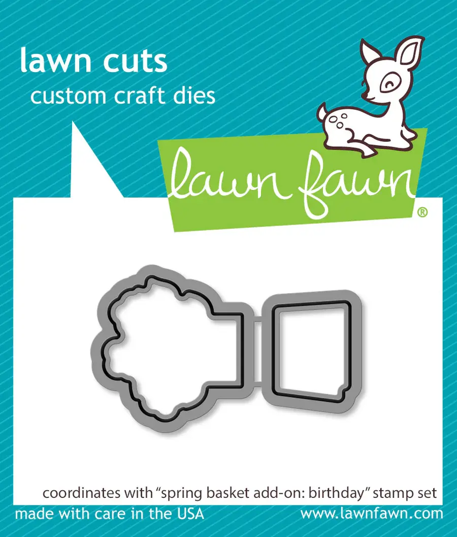 LAWN FAWN LAWN FAWN SPRING BASKET BIRTHDAY ADD-ON DIE SET