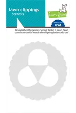 LAWN FAWN LAWN FAWN REVEAL WHEEL TEMPLATES SPRING BASKET STENCIL