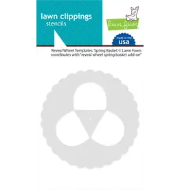 LAWN FAWN LAWN FAWN REVEAL WHEEL TEMPLATES SPRING BASKET STENCIL