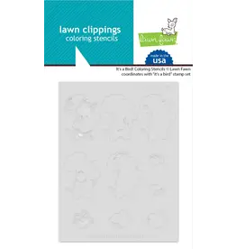 LAWN FAWN LAWN FAWN IT'S A BIRD! COLORING STENCIL 4/PK