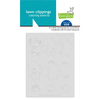LAWN FAWN LAWN FAWN IT'S A BIRD! COLORING STENCIL 4/PK