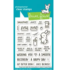 LAWN FAWN LAWN FAWN TREAT CART SMOOTHIES 'N JUICE ADD-ON CLEAR STAMP SET