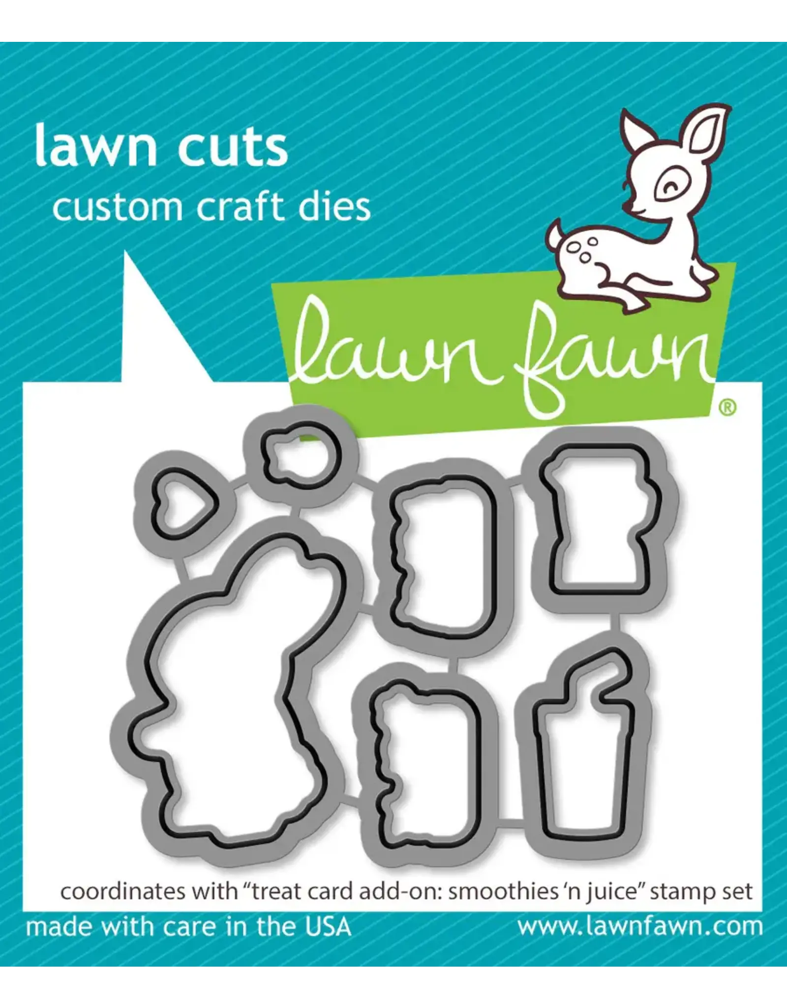 LAWN FAWN LAWN FAWN TREAT CART SMOOTHIES 'N JUICE ADD-ON DIE SET