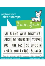 LAWN FAWN LAWN FAWN TREAT CART SENTIMENT SMOOTHIES 'N JUICE ADD-ON CLEAR STAMP SET