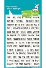 LAWN FAWN LAWN FAWN HENRY'S BUILD-A-SENTIMENT: BUNNY PUNS CLEAR STAMP SET