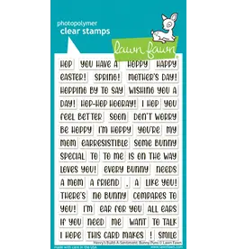 LAWN FAWN LAWN FAWN HENRY'S BUILD-A-SENTIMENT: BUNNY PUNS CLEAR STAMP SET
