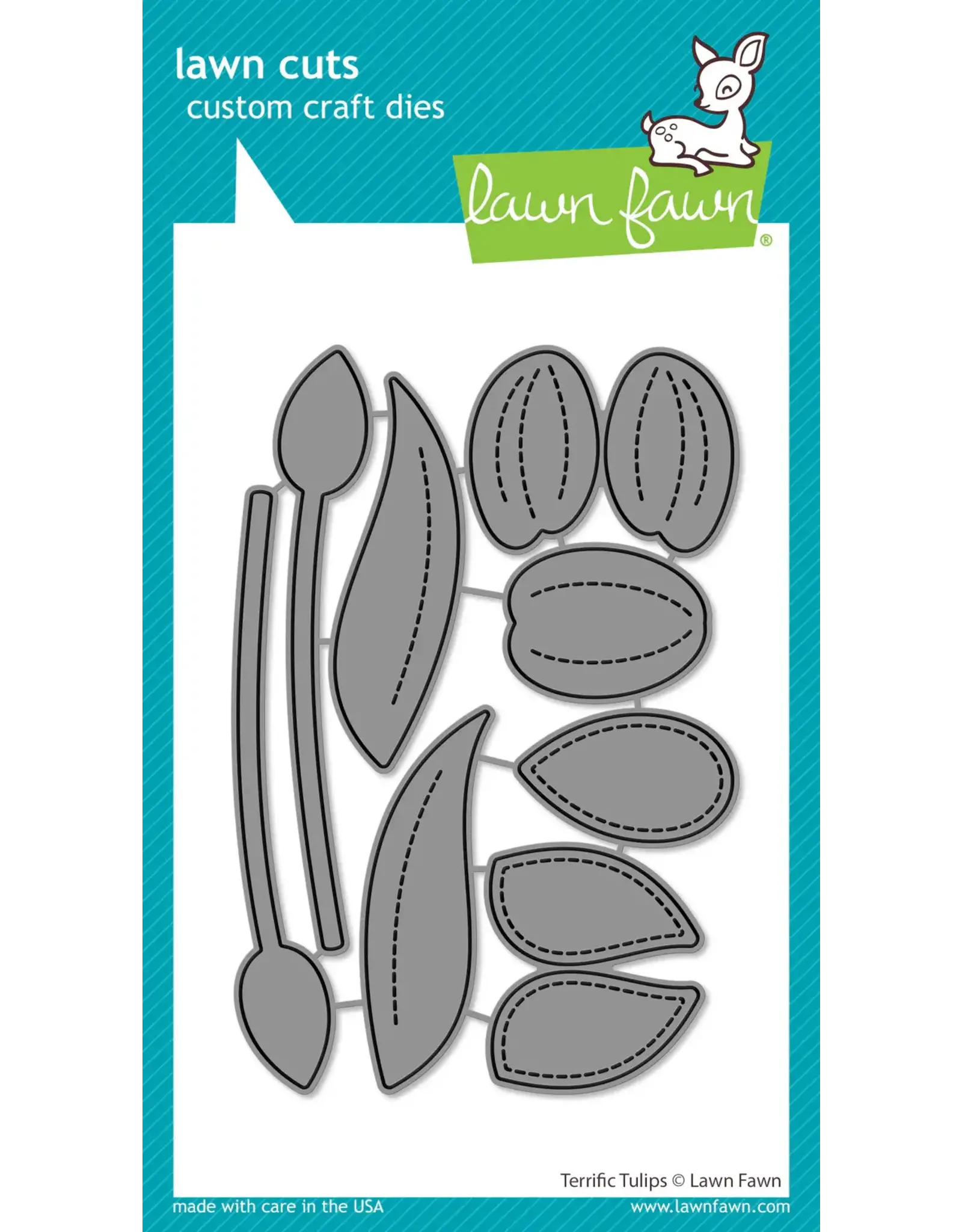 LAWN FAWN LAWN FAWN TERRIFIC TULIPS DIE SET