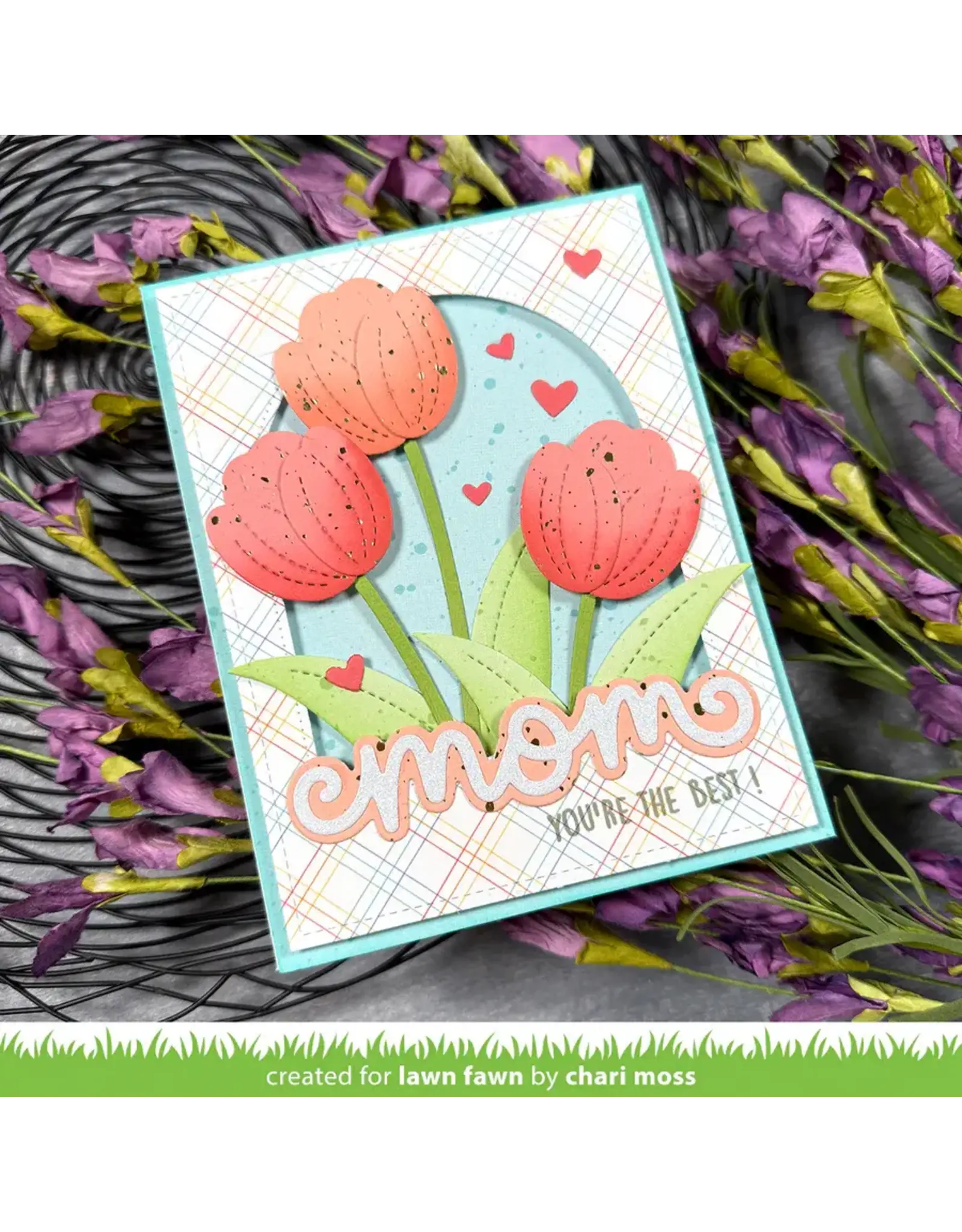 LAWN FAWN LAWN FAWN TERRIFIC TULIPS DIE SET