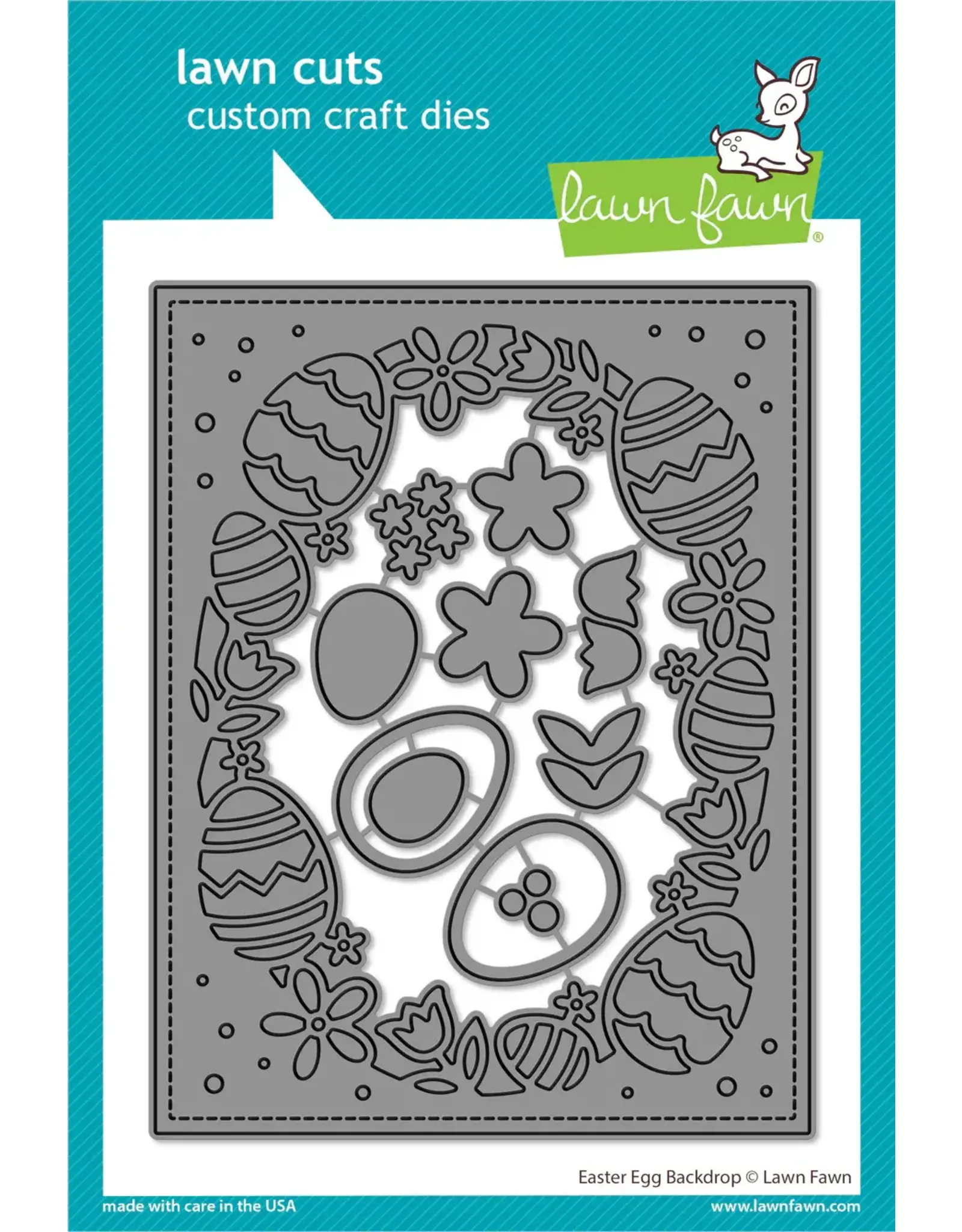 LAWN FAWN LAWN FAWN EASTER EGG BACKDROP DIE SET