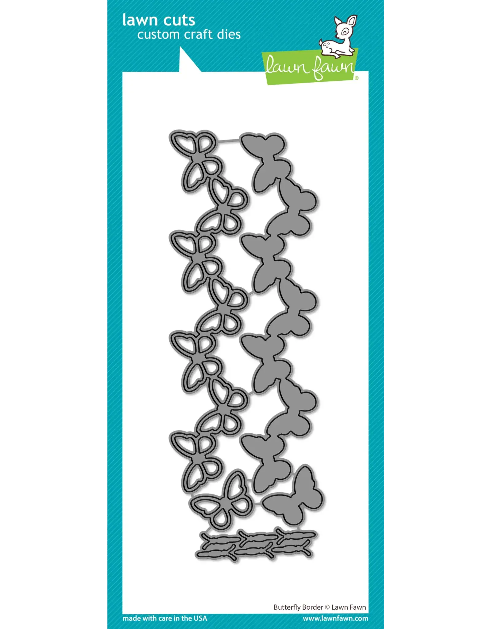 LAWN FAWN LAWN FAWN BUTTERFLY BORDER DIE SET