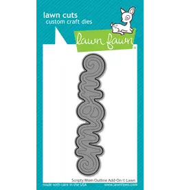 LAWN FAWN LAWN FAWN SCRIPTY MOM OUTLINE ADD-ON DIE