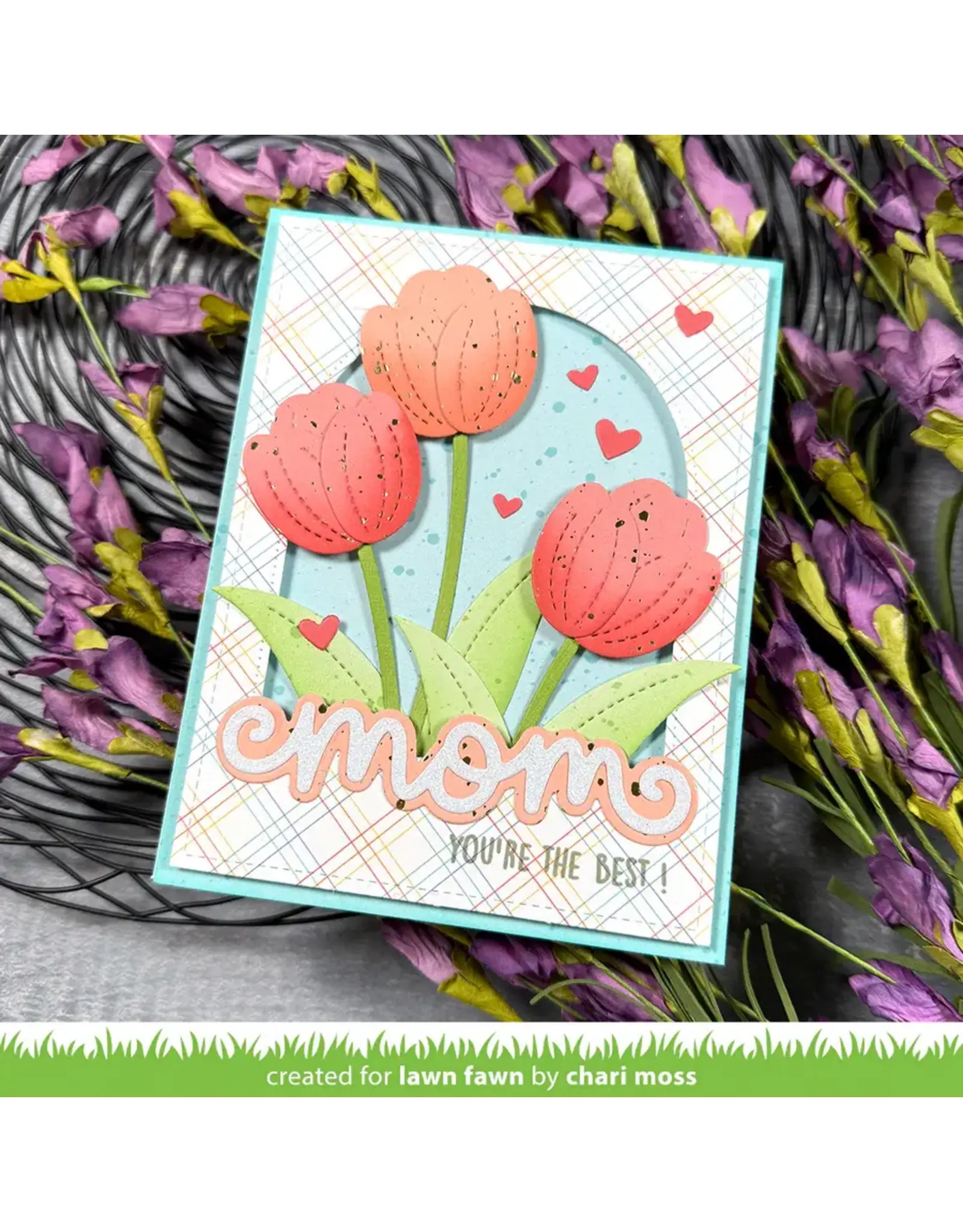 LAWN FAWN LAWN FAWN SCRIPTY MOM OUTLINE ADD-ON DIE