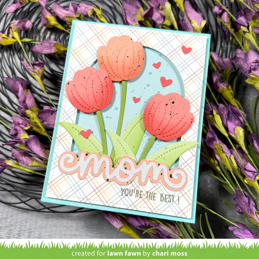 LAWN FAWN LAWN FAWN SCRIPTY MOM OUTLINE ADD-ON DIE