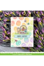 LAWN FAWN LAWN FAWN EASTER EGG BACKGROUND 6x6  STENCIL SET 2/PK