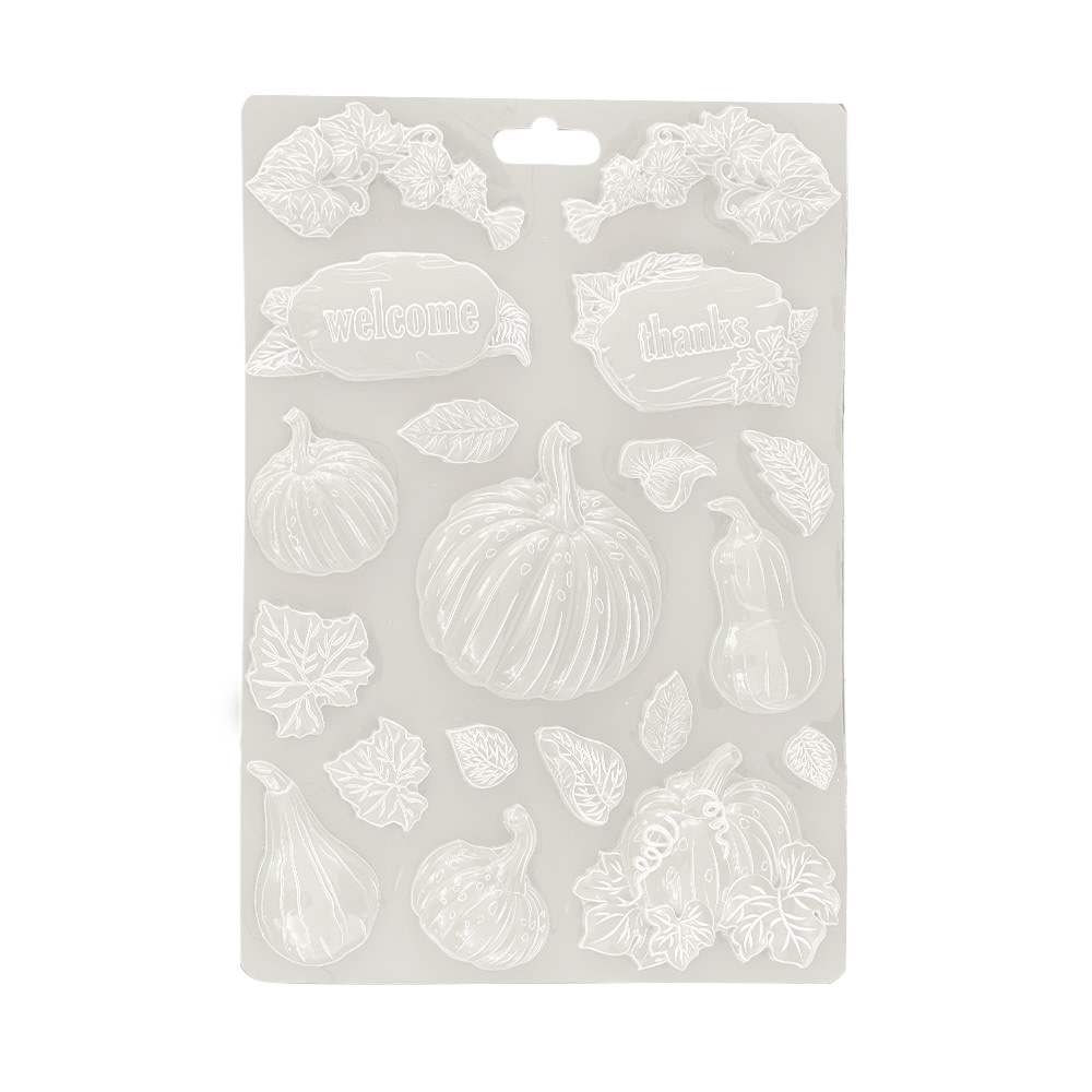 STAMPERIA STAMPERIA GOLDEN HARMONY COLLECTION PUMPKINS A4 SOFT MAXI MOULD