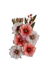PRIMA PRIMA RETURN TO WONDERLAND QUEEN'S MEADOW PAPER FLOWERS 10 PIECES