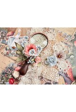 PRIMA PRIMA RETURN TO WONDERLAND QUEEN'S MEADOW PAPER FLOWERS 10 PIECES