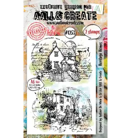 AALL & CREATE AALL & CREATE AUTOUR DE MWA #1253 HERITAGE HOMES A6 CLEAR STAMP SET