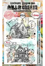 AALL & CREATE AALL & CREATE AUTOUR DE MWA #1254 QUIET CORNERS A6 CLEAR STAMP SET