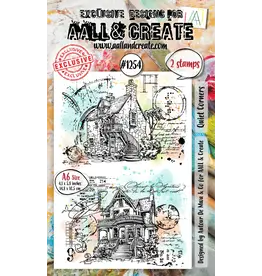 AALL & CREATE AALL & CREATE AUTOUR DE MWA #1254 QUIET CORNERS A6 CLEAR STAMP SET
