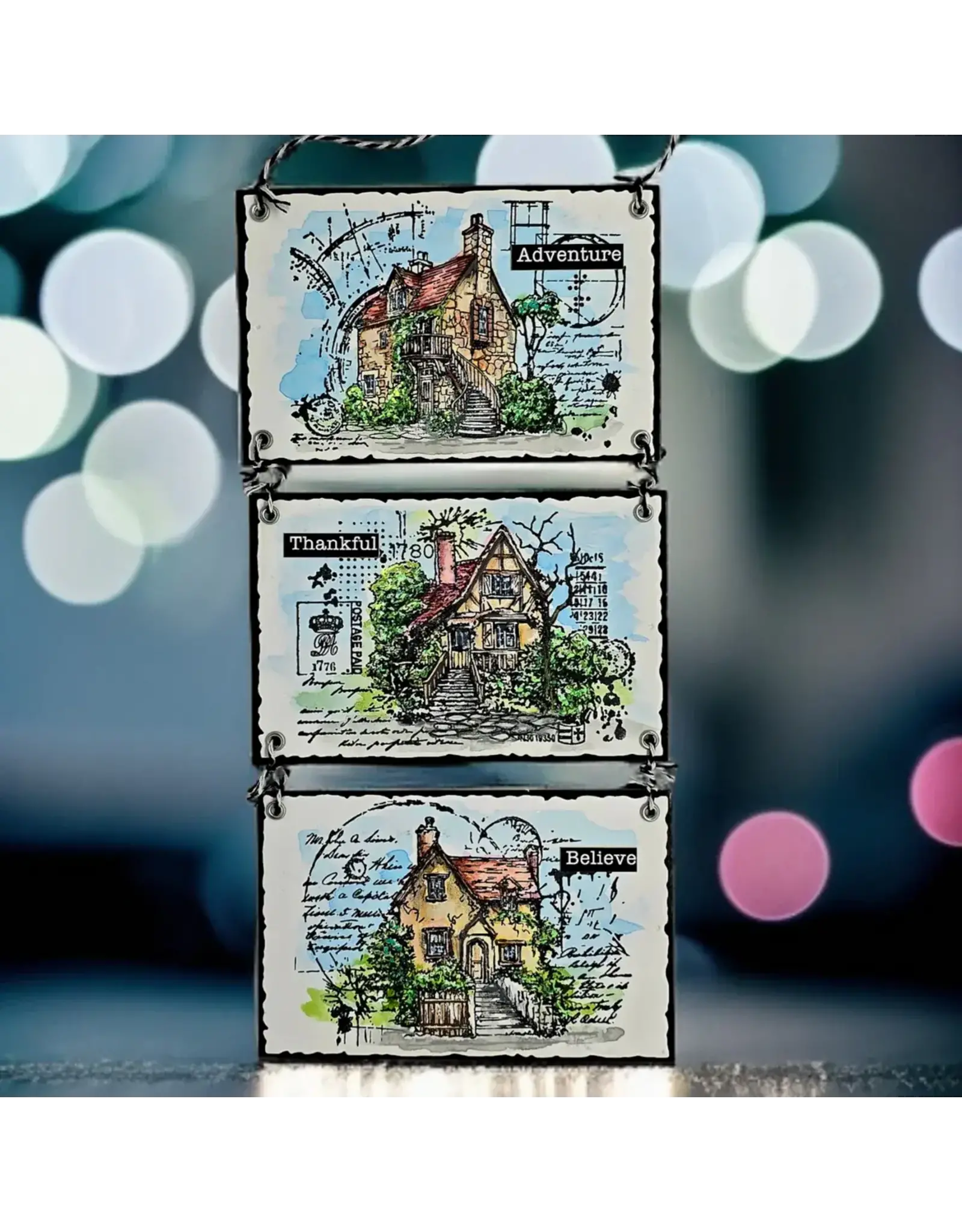 AALL & CREATE AALL & CREATE AUTOUR DE MWA #1254 QUIET CORNERS A6 CLEAR STAMP SET
