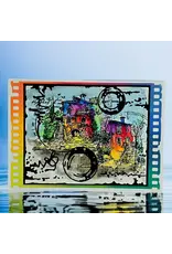 AALL & CREATE AALL & CREATE AUTOUR DE MWA #1255 STONE & INK A6 CLEAR STAMP SET