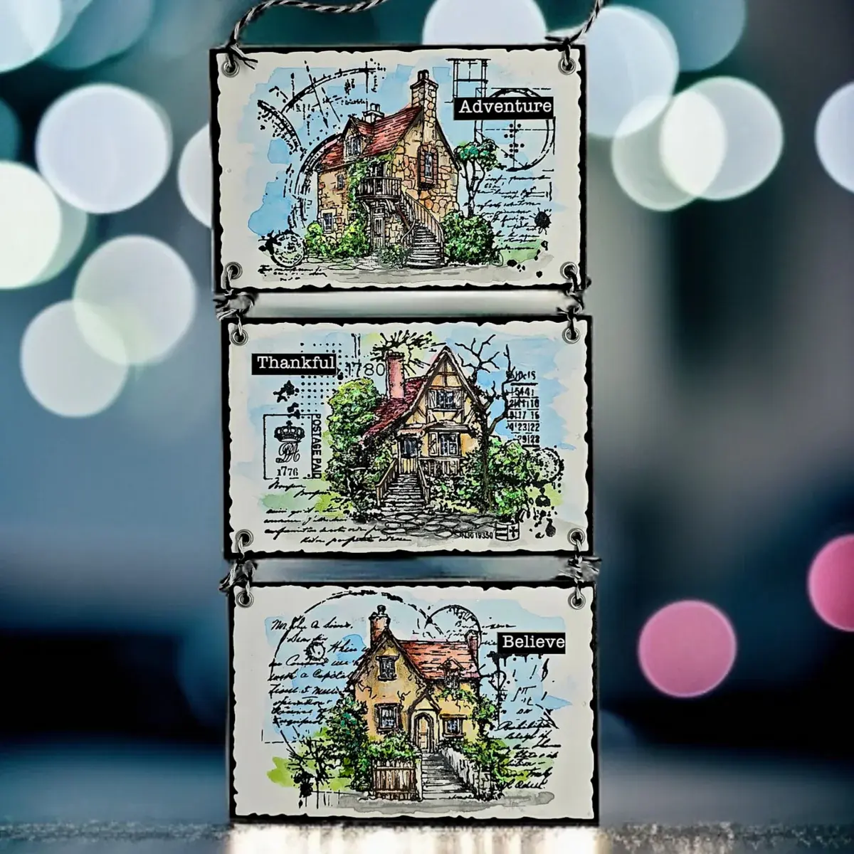 AALL & CREATE AALL & CREATE AUTOUR DE MWA #1255 STONE & INK A6 CLEAR STAMP SET