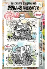 AALL & CREATE AALL & CREATE AUTOUR DE MWA #1256 HOMEBOUND A6 CLEAR STAMP SET