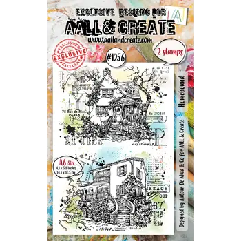 AALL & CREATE AALL & CREATE AUTOUR DE MWA #1256 HOMEBOUND A6 CLEAR STAMP SET