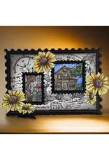AALL & CREATE AALL & CREATE AUTOUR DE MWA #1257 SCENIC SCRIPT A6 CLEAR STAMP