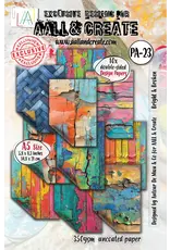 AALL & CREATE AALL & CREATE AUTOUR DE MWA & CO #23 BRIGHT & BROKEN A5 DOUBLE-SIDED DESIGN PAPERS 10/PK